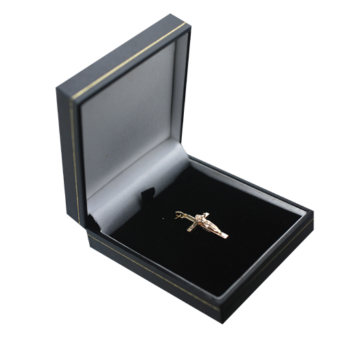 9ct Gold 25x15mm solid block Crucifix Cross - Image 4