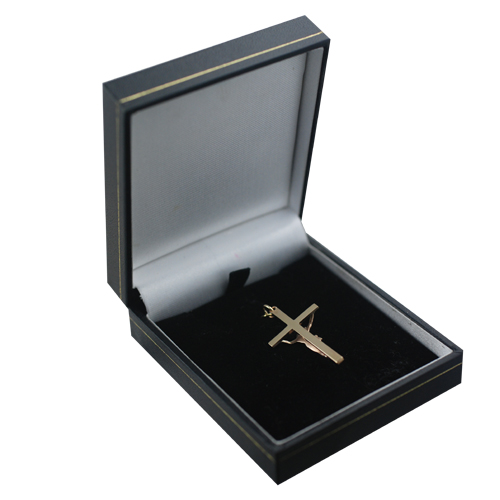 9ct Gold 35x20mm solid block Crucifix Cross - Image 5